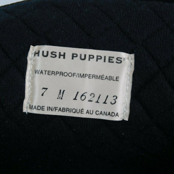 Vintage-NWOT Hush Puppie Black/Brown Boots Size 7 - Picture 5 of 9